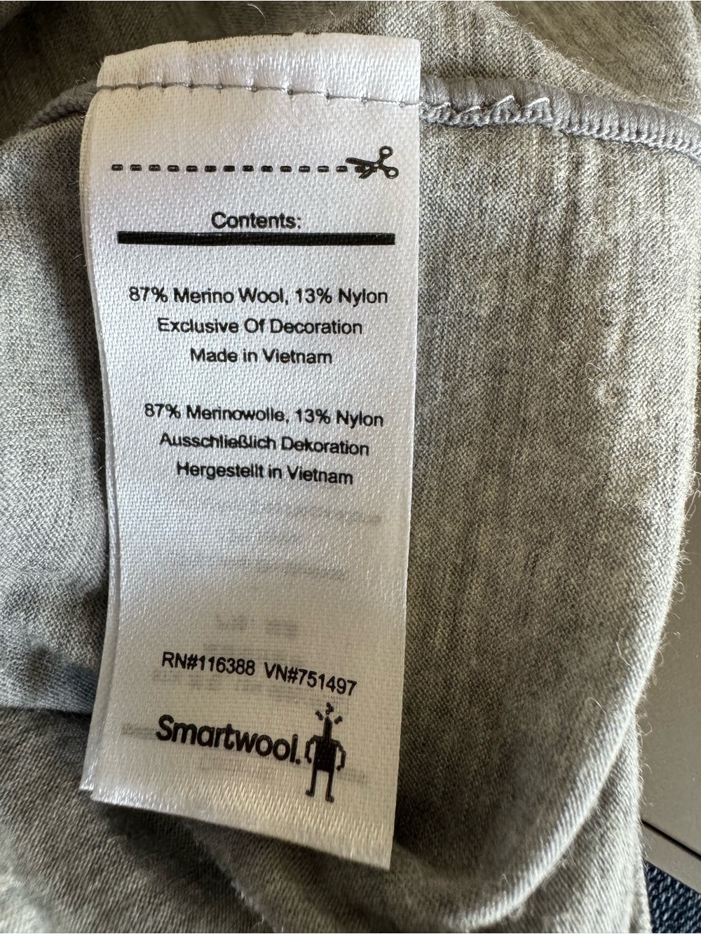 Smartwool Women’s Small Merino 150 Gray 1/4 Zip Base layer Pullover Top Shirt - Picture 5 of 5